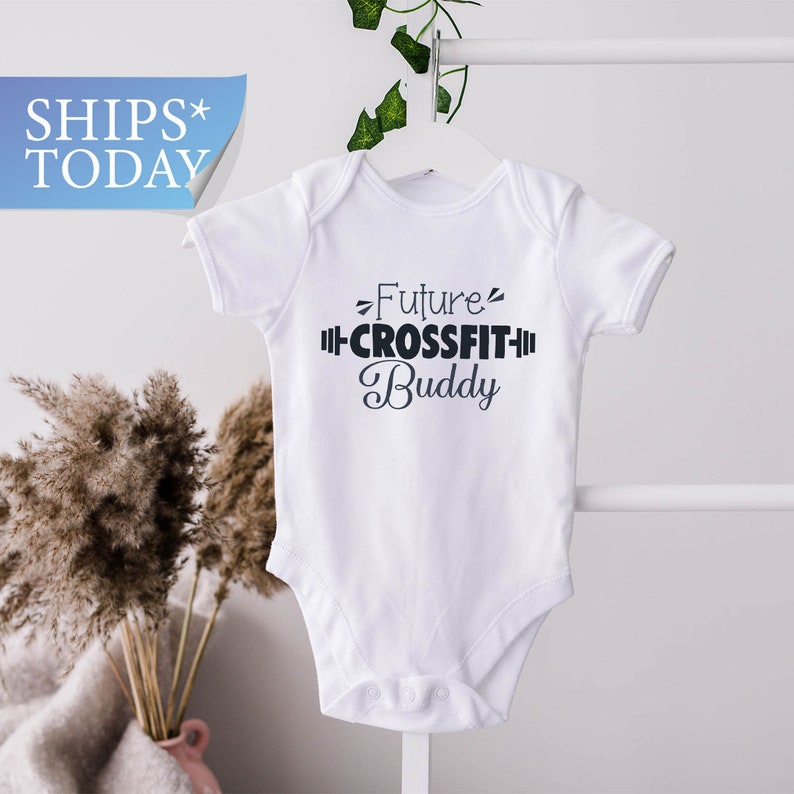 Future Crossfit Buddy Baby Onesies® Cute Fitness Onesie® Etsy