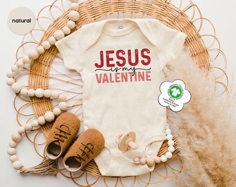 Valentine Toddler Shirt, Jesus Valentine Tee, Christian Valentine Kids Gift, Valentine Bible Verse,Retro Valentine Baby Onesie,Gift For Kids