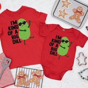 I'm Kind Of A Big Dill Onesie®, Baby Cute Onesies®, Cute Pickle Baby Onesie®, Pickle Onesie®, Food Onesie®, New Mom Gift, Baby Shower Gift image 3