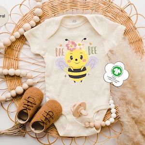 Bae Bee Bodysuit, Cute Bee Baby Clothes, Baby Boy Clothes, Baby Girl Gift, Newborn Baby Shower Gift, Funny Baby Bodysuits, Gift For Baby