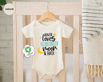 My Auntie Loves Me Onesie®, Cute Auntie Baby Clothes, Aunties Bestie Onesie®, Auntie Toddler Shirt, Auntie Loves Kids, Aunt Cousin Bodysuit