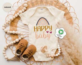 Cute Rainbow Onesie®, Funny Baby Announcement, Happy Onesie®, Cute Rainbow Bodysuit, Newborn Baby Onesie®, Baby Shower Gift
