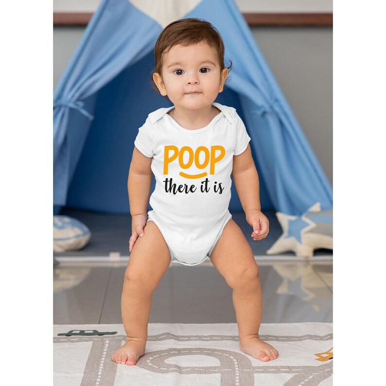 Poop There It Is Onesie®, Poop Toddler Shirt, Funny Baby Onesie®, Baby Shower Gift, Cute Baby Onesie®, Rap Onesies®, Unisex Onesies® image 3