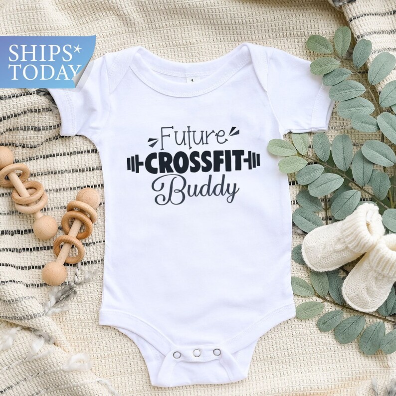 Future Crossfit Buddy Baby Onesies® Cute Fitness Onesie® Etsy