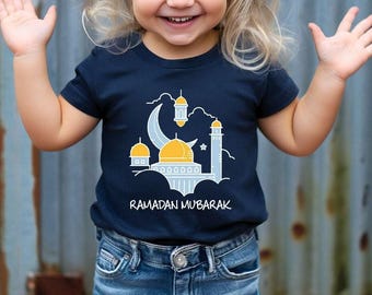 Ramadan Mubarak Toddler Shirts, Ramadan Kids Shirt, Muslim Toddler Shirt, Islamic Gifts, Muslim Kids Clothing, Ramadan Gift, Eid Youth Shirt