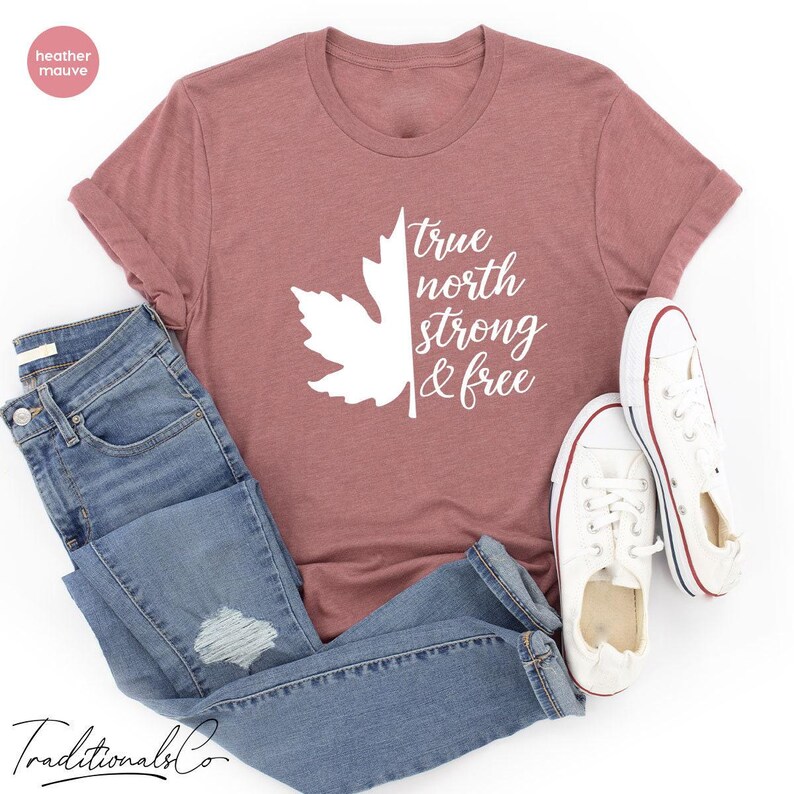 True North Strong And Free Canadian Independence Day Shirt, Happy Canada Day Shirt, Canada Flag Shirt, Canada Day Gift image 8
