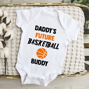 Daddy's Future Basketball Buddy Baby Onesies® Bodysuit, Baby Bodysuit, Baby Shower Gift, Baby Outfit, Baby Boy Onesie, Baby Girl Bodysuit
