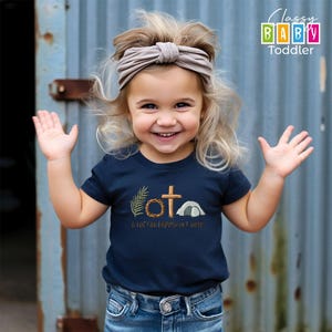 Easter Baby Onesie®, Christian Toddler T-Shirt, He is Risen Kids Shirt, Easter Gift, Jesus Youth Outfit, A Lot Can Happen in 7 Days Bodysuit image 2