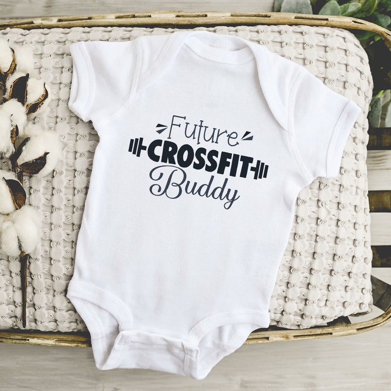 Future Crossfit Buddy Baby Onesies® Cute Fitness Onesie® Etsy