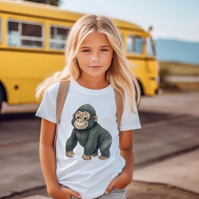 Tshirt Baby Gorilla - Etsy