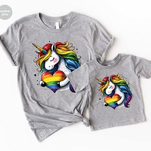 Cute Rainbow Unicorn Youth Shirt, Colorful Unicorn LGBT Youth Shirts, Rainbow Unicorn Shirt, LGBTQ Pride Youth Shirt, LGBTQ Community Shirt