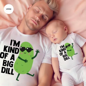I'm Kind Of A Big Dill Onesie®, Baby Cute Onesies®, Cute Pickle Baby Onesie®, Pickle Onesie®, Food Onesie®, New Mom Gift, Baby Shower Gift image 2