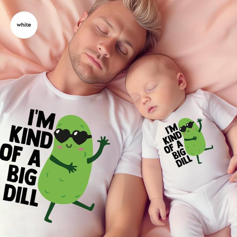 I'm Kind Of A Big Dill Onesie®, Baby Cute Onesies®, Cute Pickle Baby Onesie®, Pickle Onesie®, Food Onesie®, New Mom Gift, Baby Shower Gift image 2