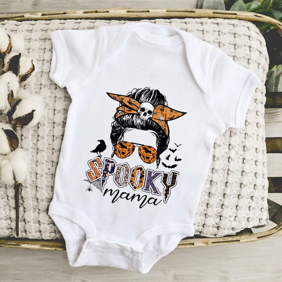 Halloween Mom Baby Onesie®, Halloween Toddler Shirt, Halloween Shirt for Mom, Spooky Mama Baby Onesie®, Spooky Mom Onesie®, Emo mom Onesie®