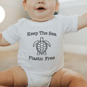 Earth Day Baby Bodysuit, Recycle Toddler TShirt, Save The Ocean Youth Shirt, Keep The Sea Plastic Free T-Shirt, Environmental Shirt