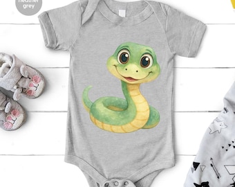 Snake Toddler Tee, Kids Snake T-Shirts, Cute Snake Baby Bodysuit, Snake Baby Onesie, Snake Youth Shirts, Gift For Kids, Cute Baby Clothing