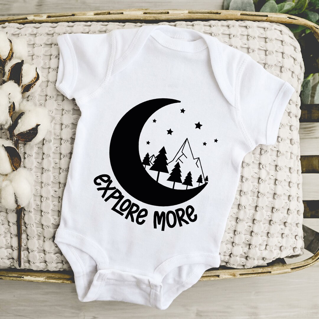 Explore More Baby Onesies®, Adventure Outdoors Onesie®, Nature Lover Baby Bodysuit, Camping
