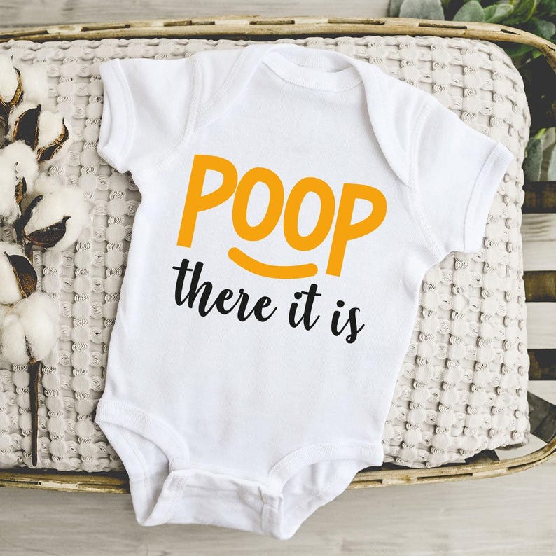 Poop There It Is Onesie®, Poop Toddler Shirt, Funny Baby Onesie®, Baby Shower Gift, Cute Baby Onesie®, Rap Onesies®, Unisex Onesies® image 1