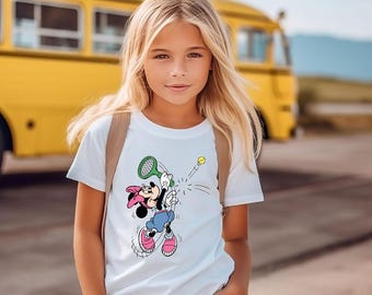 Tennis Toddler Shirt, Disney Workout Youth Tee, Minnie Tennis Player Gift, Tennis Kids Shirt, Disney Tennis Girl Shirt, Tennis Disney Shirt
