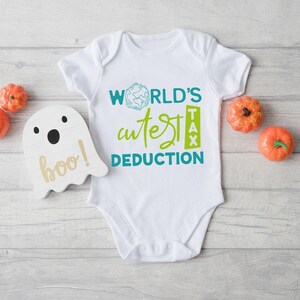 World's Cutest Tax Deduction Onesie®, Pregnancy Announcement Onesie®, Funny Baby Onesie®, Pregnancy Reveal Onesie®, Baby Shower Gift