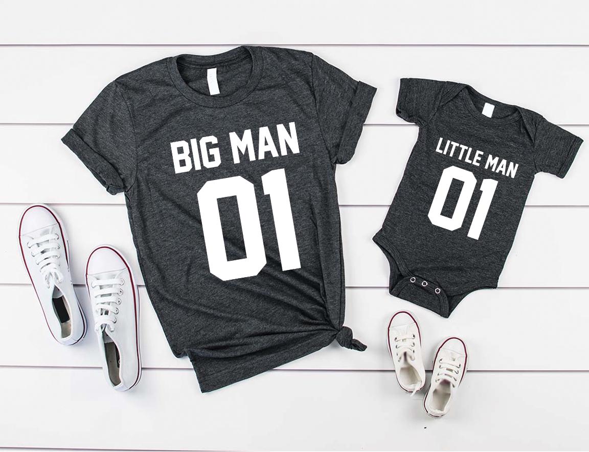 Big Man and Little Man Shirt, Fathers Day Gift, Fathers Day, Father Son Matching Shirts,Dad and Baby Matching Shirts, Daddy and Son