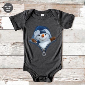 Cute Snowman Christmas Toddler Shirt, Snowman Baby Bodysuit, Christmas Party Kids Shirt, Funny Christmas Gifts, Christmas Baby Onesie