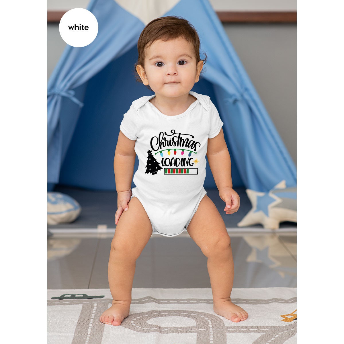 Funny Christmas Lights Onesie® for Baby Gift Xmas Pine Tree Etsy