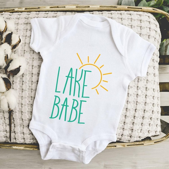 Lake Babe Onesie®, Summer Baby Onesie®, Camping Onesie®, Life is Better at the Lake Onesie®, Lake Babe Bodysuit, Adventure Onesie®