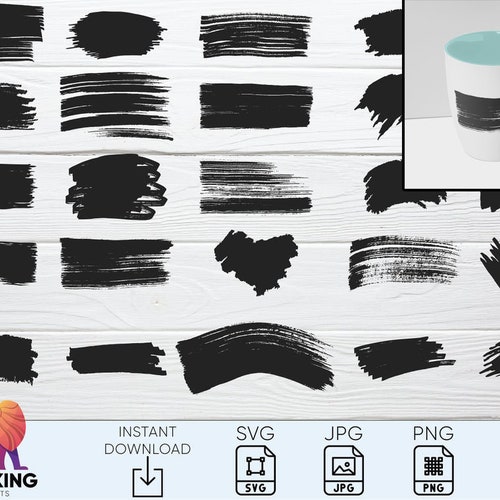 paint brush stroke svg