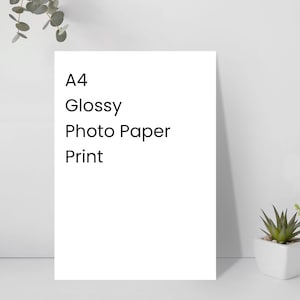 Aangepaste A4-fotoprint: 8,5 x 11 inch, print op glanzend papier, professioneel printen, je foto's afdrukken, wenskaarten afdrukken