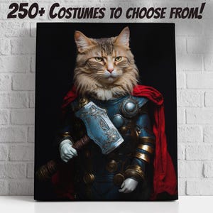 Custom Superhero Pet Portrait: Funny Animal Art, Unique Pet Lover Gift