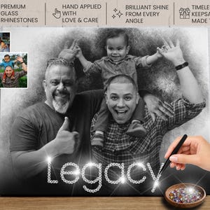 Memorial Photo Merge: Custom Family Portrait, Add Loved One, Combine two photos, Family sketch, Deceased portrait, Custom canvas