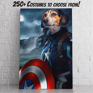 Superhero Pet Portrait: Custom Dog Art, Funny Gift