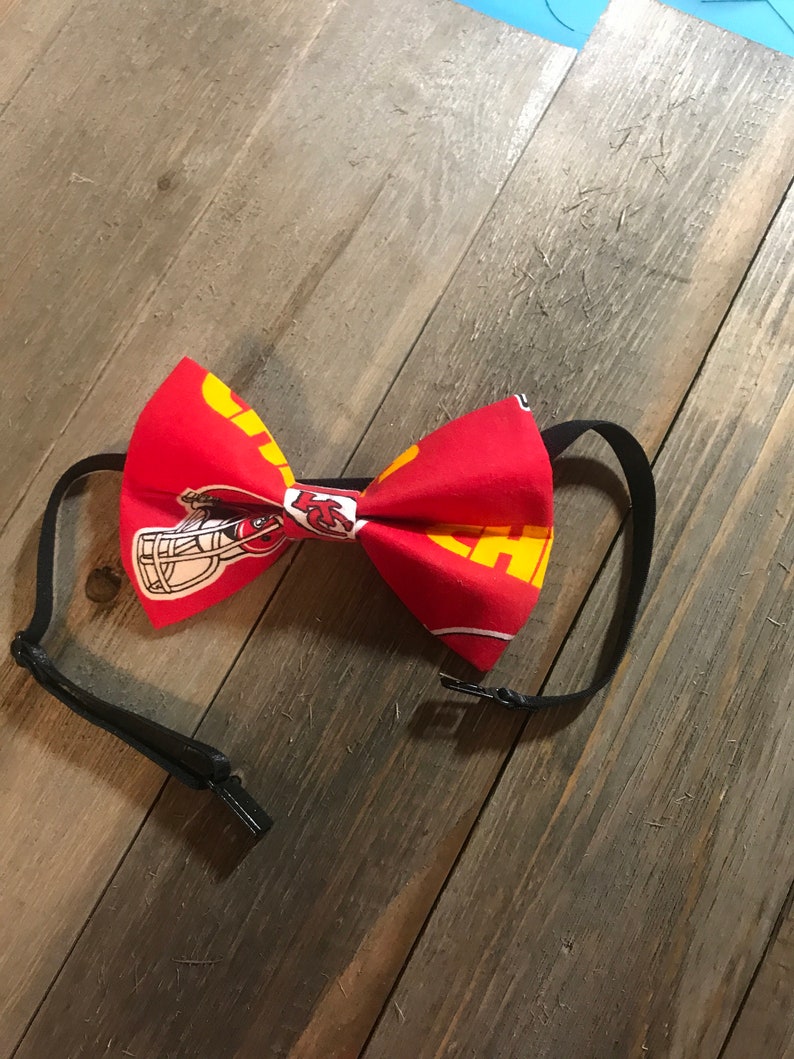 Bow Tie, Bows,Kansas City Chiefs, Bow Tie, Mens Bow Tie, Childs Bow Tie, Pet Bow Ties image 3