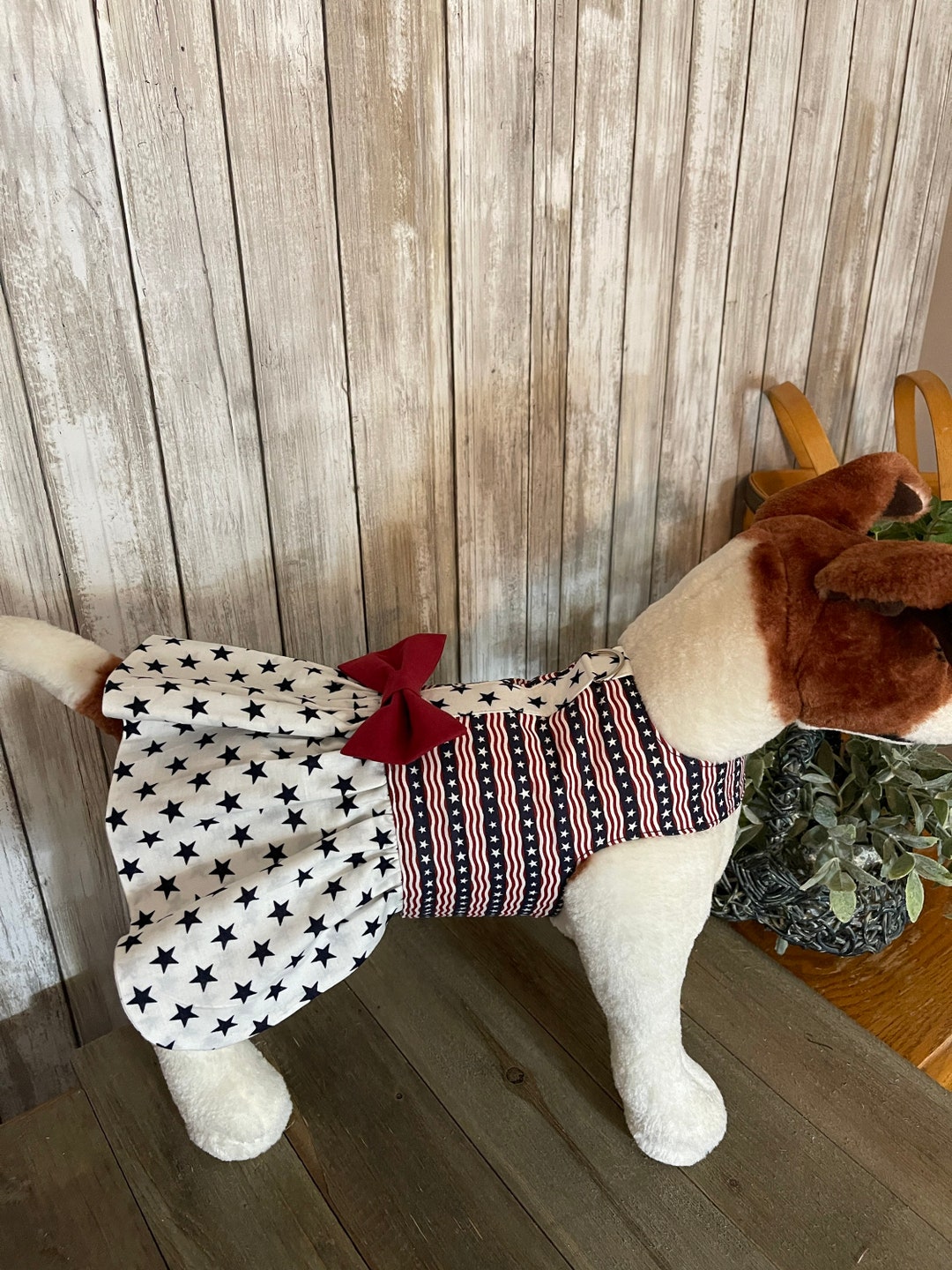 Fourth of July, Patriotic, Dog Dress,harness, Dog Dress, Frilly Dresses