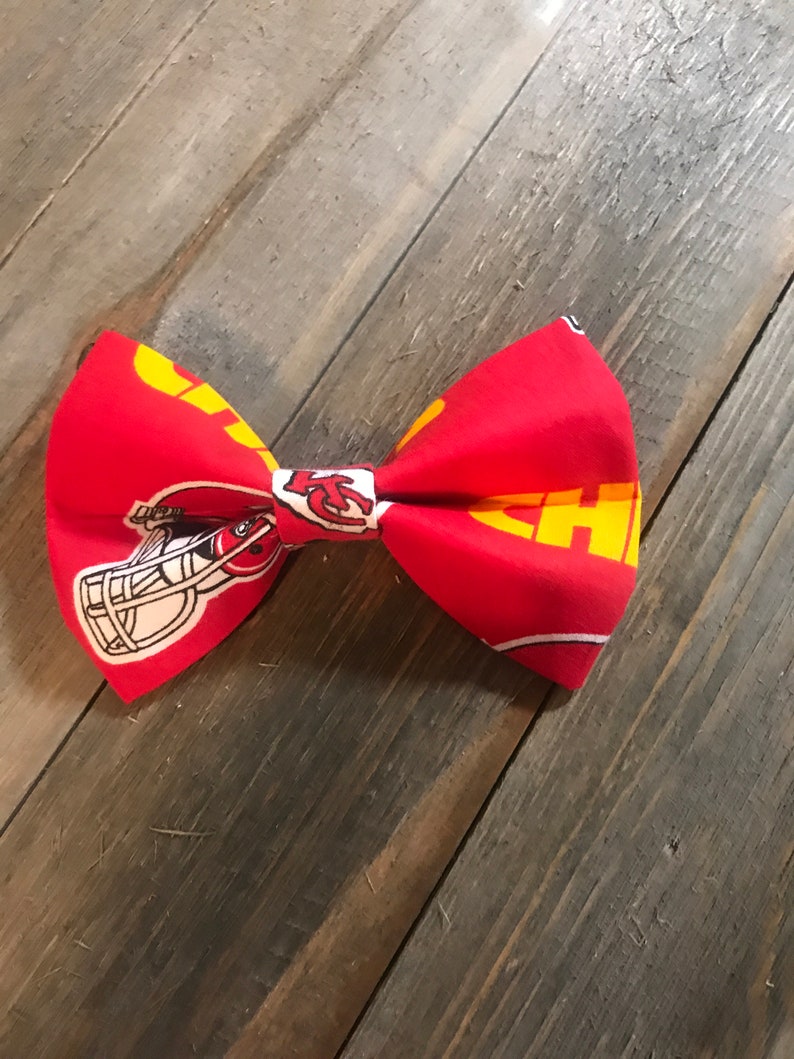 Bow Tie, Bows,Kansas City Chiefs, Bow Tie, Mens Bow Tie, Childs Bow Tie, Pet Bow Ties image 2