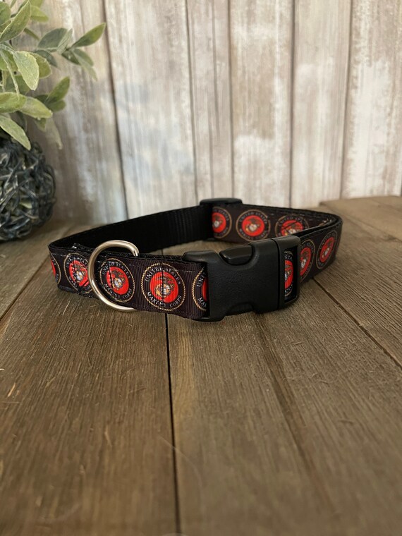 Marine Corp USMC Collars Dog Collar Dog Apparel - Etsy