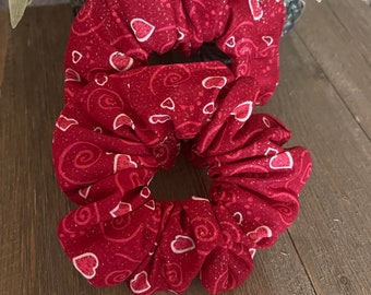 Valentine, Scrunchies, Hair Ties, Sweetheart Scrunchies,