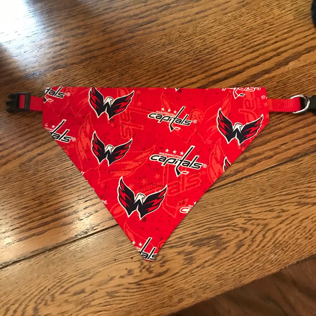 Bandanas, Slip Over Collar Pet or Dog Bandana, Washington Capitals Team