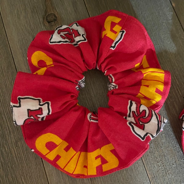 Kansas City Chiefs, Football, Scrunchies, Hair Ties, Team Scrunchies,