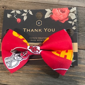 Bow Tie, Bows,Kansas City Chiefs, Bow Tie, Mens Bow Tie, Childs Bow Tie, Pet Bow Ties