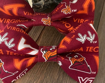 Bow Tie, Virginia Tech Bow Ties, Hair Bows, Mens Bow Ties, Pet Bow Ties, Game Day