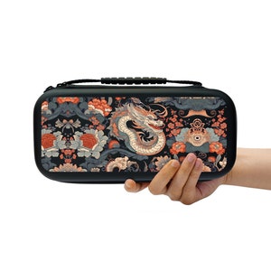Dragon Switchケース Nintendo Switch 2 / Switch OLED / Switch LITEアクセサリー用 トラベルキャリーバッグ 20ゲームスロットコンソールハードシェルポーチ J74