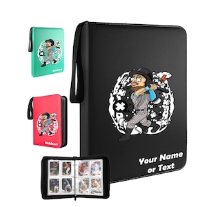 Raccoglitore di carte sportive personalizzate per bambini, album tascabile a doppia faccia personalizzato 400 per carte collezionabili, deposito per la raccolta di carte da baseball B24