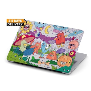 Cartoon Monsters Case For MacBook Air 15 M3 2024 MacBook Air 13 M3 Case Mushroom MacBook Pro 14 Case 2023 MacBook Pro 16 Cover 14 inch A1131