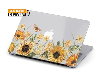 Sunflower Case For MacBook Air 15 M2 2023 Summer MacBook Pro 14 MacBook Air 13 M2 Case 2022 MacBook Pro 16 2021 MAC 12 2020 PRO 13 inch MBA4
