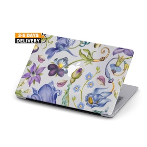 Funda de flor azul para MacBook PRO 14 M2 2023 MacBook Air 13 M2 funda 2022 verano MacBook Pro 13 CaseIris MacBook Pro 16 2021 PRO 15 pulgadas J20