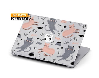 Cute Kitty Case For MacBook Pro 14 M2 2023 MacBook Air 13 M2 Case 2022 Cat MacBook Pro 13 Case MacBook Pro 16 2021 MAC 12 PRO 15 inch MB116