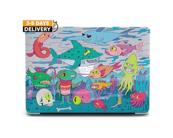 Graffiti Aquarium Case For MacBook Air 15 M2 Case 2023 MacBook Pro 14 M2 MacBook Air 13 2022 Case MacBook Pro 16 Max MAC 12 PRO 13 inch A132