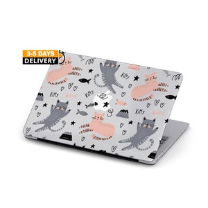 Cute Kitty Case For MacBook Pro 14 M2 2023 MacBook Air 13 M2 Case 2022 Cat MacBook Pro 13 Case MacBook Pro 16 2021 MAC 12 PRO 15 inch MB116